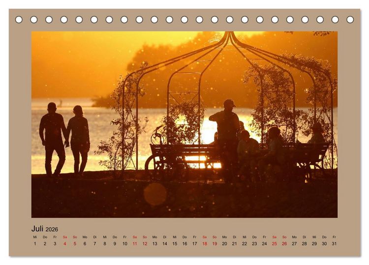 Produktbild: Den Sonnenuntergang gemeinsam genie&szlig;en (Tischkalender 2026 DIN A5 quer), CALVENDO Monatskalender