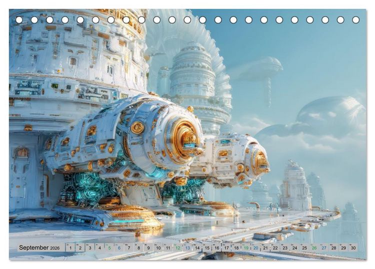 Produktbild: Science-Fiction Erlebnisse - Fantastische Welten (Tischkalender 2026 DIN A5 quer), CALVENDO Monatskalender