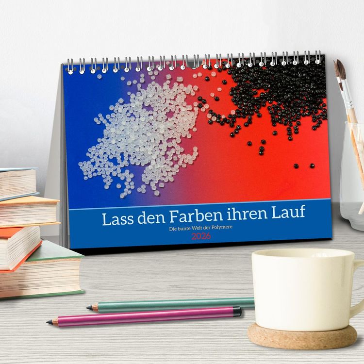 Produktbild: Lass den Farben ihren Lauf (Tischkalender 2026 DIN A5 quer), CALVENDO Monatskalender