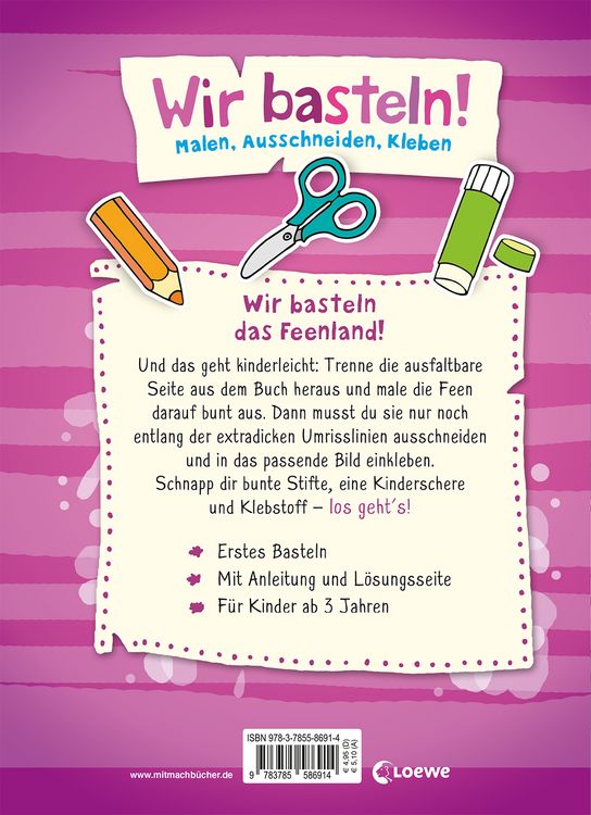 Produktbild: Wir basteln! - Malen, Ausschneiden, Kleben - Feen