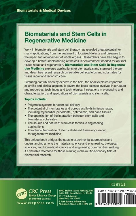 Produktbild: Biomaterials and Stem Cells in Regenerative Medicine