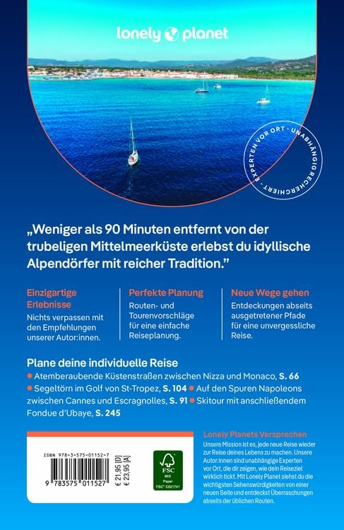 Produktbild: LONELY PLANET Reiseführer Provence & Côte d'Azur