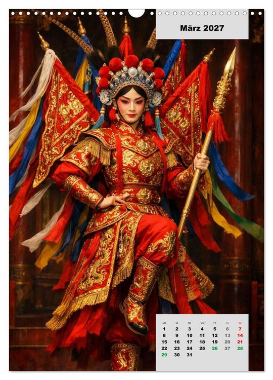 Produktbild: Masken und Magie &ndash; Die Gesichter der Peking-Oper (Wandkalender 2027 DIN A3 hoch), CALVENDO Monatskalender