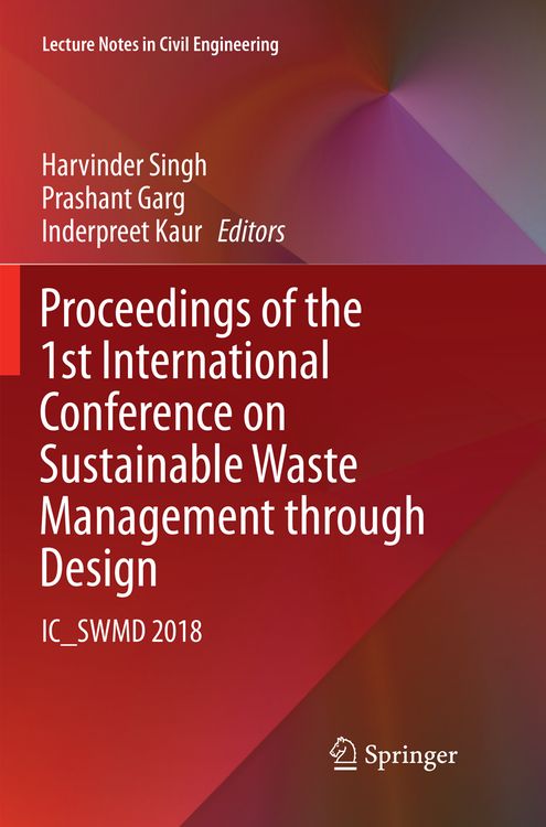 Produktbild: Proceedings of the 1st International Conference on Sustainable Waste Management through Design
