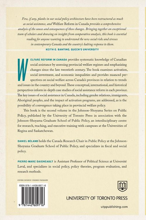 Produktbild: Welfare Reform in Canada