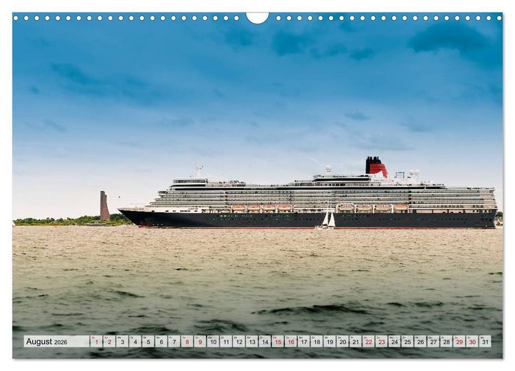 Produktbild: Kreuzfahrtschiffe 2026 (Wandkalender 2026 DIN A3 quer), CALVENDO Monatskalender