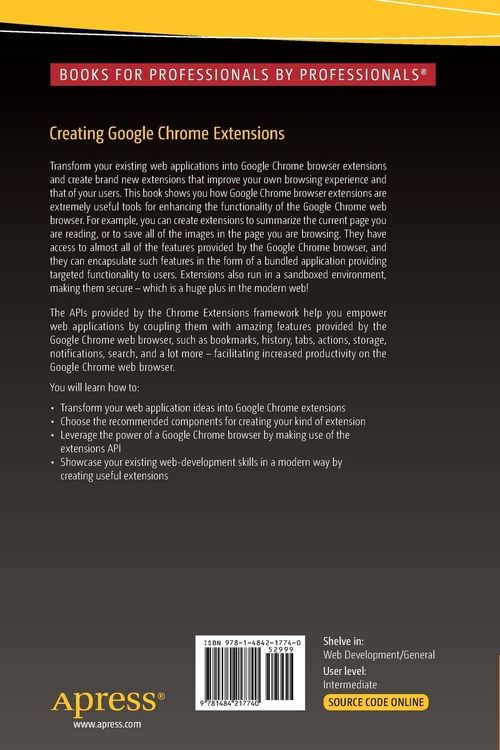 Produktbild: Creating Google Chrome Extensions