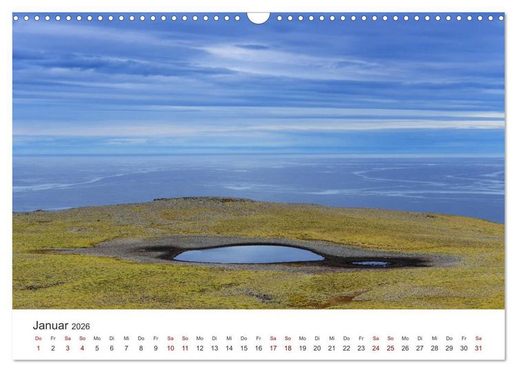 Produktbild: Landschaftstr&auml;ume in den Westfjorden (Wandkalender 2026 DIN A3 quer), CALVENDO Monatskalender