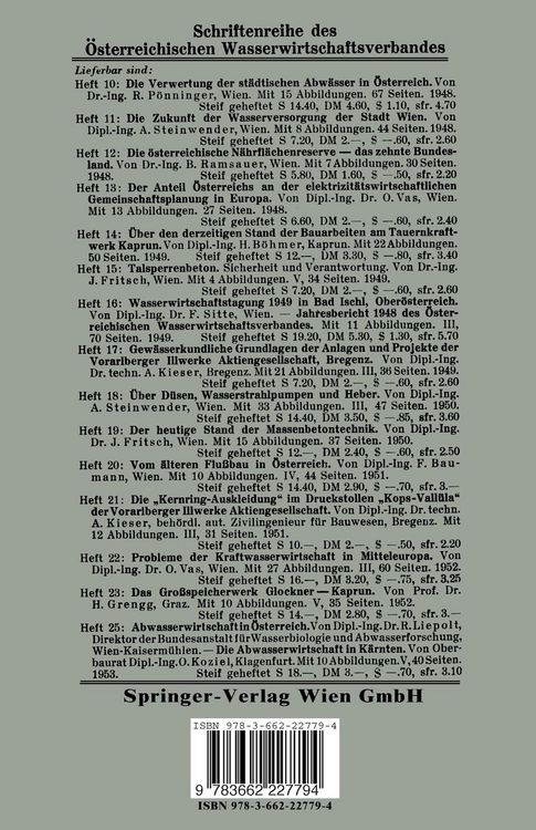 Produktbild: Wasserrechtliche Berufungsentscheidungen und Erkenntnisse 1949 bis 1952