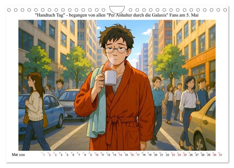 Produktbild: Kalender der kuriosen Feiertage (Wandkalender 2026 DIN A4 quer), CALVENDO Monatskalender