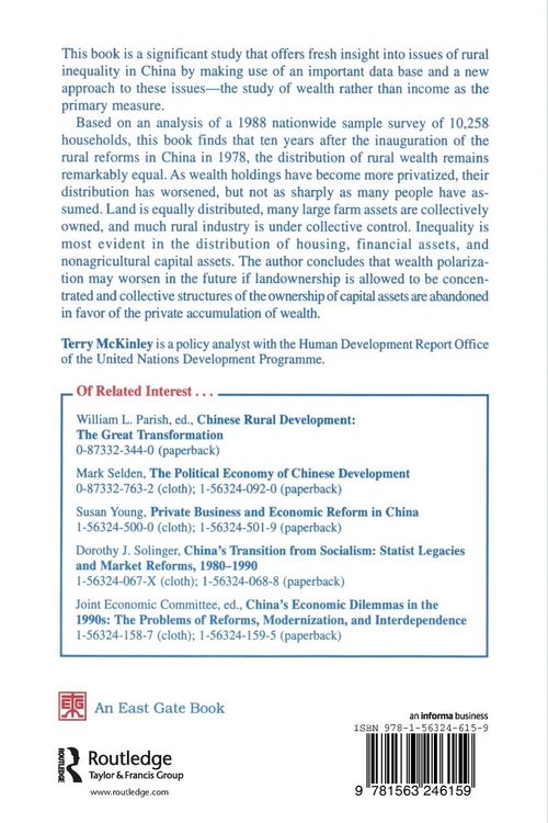 Produktbild: The Distribution of Wealth in Rural China
