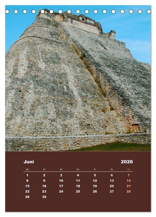 Produktbild: Klassisches Mexiko (Tischkalender 2026 DIN A5 hoch), CALVENDO Monatskalender