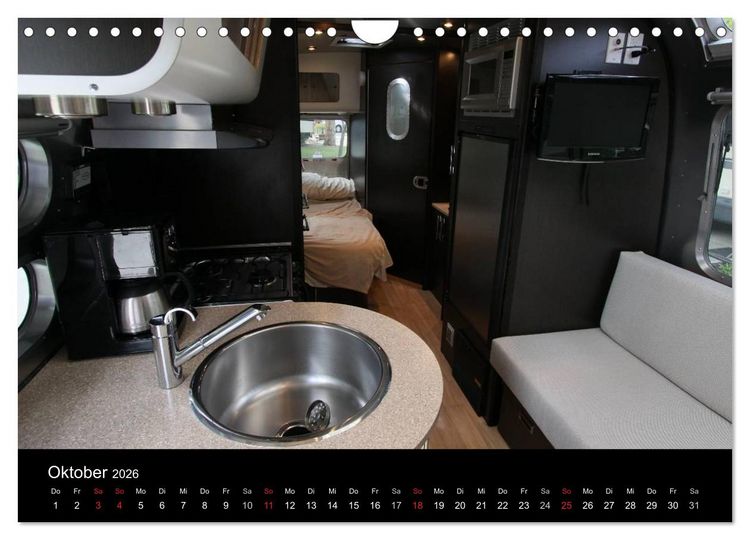 Produktbild: Airstream (Wandkalender 2026 DIN A4 quer), CALVENDO Monatskalender