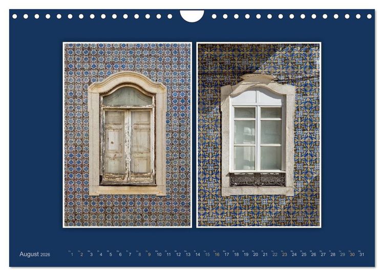 Produktbild: Azulejo-Fassaden in Portugal (Wandkalender 2026 DIN A4 quer), CALVENDO Monatskalender