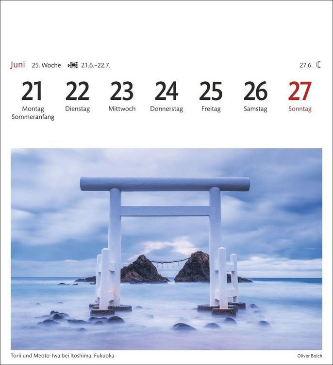 Produktbild: Japan Sehnsuchtskalender 2027 - Wochenkalender mit 53 Postkarten