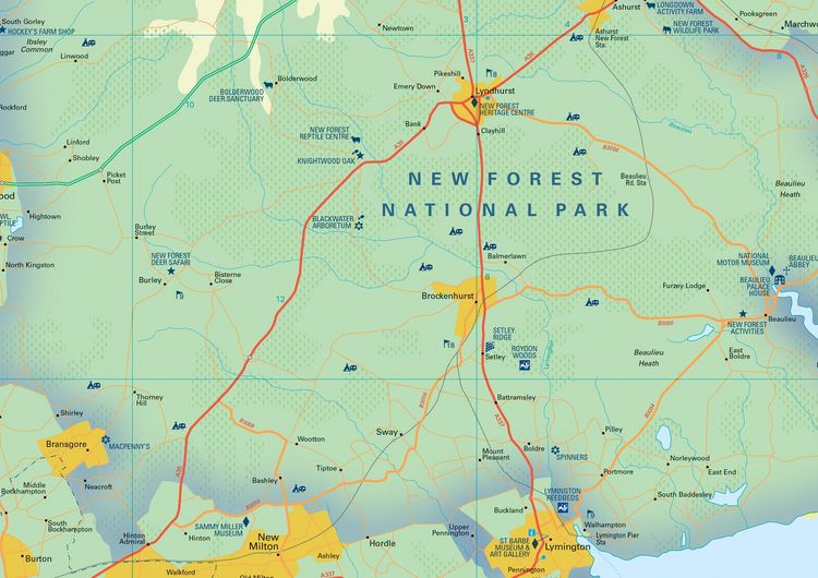 Produktbild: New Forest National Park Pocket Map