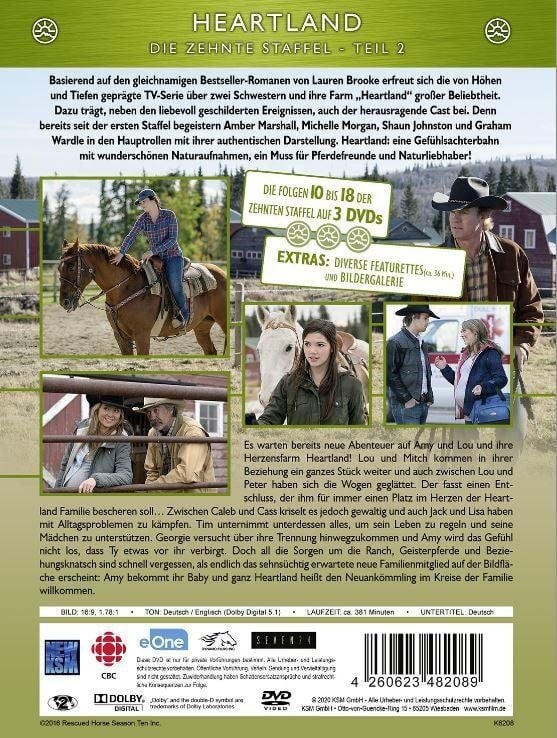Produktbild: Heartland - Paradies f&uuml;r Pferde - Staffel 10.2 [3 DVDs]
