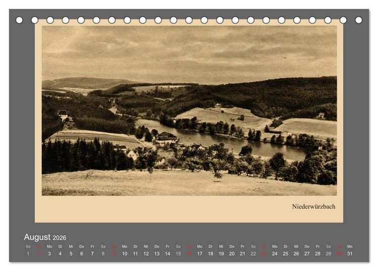 Produktbild: Saarland - vunn domols (frieher), Neue Ansichten vom Saarpfalz-Kreis (Tischkalender 2026 DIN A5 quer), CALVENDO Monatskalender