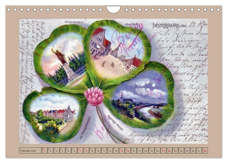 Produktbild: Gruss aus Insterburg - Historische Stadtansichten (Wandkalender 2026 DIN A4 quer), CALVENDO Monatskalender