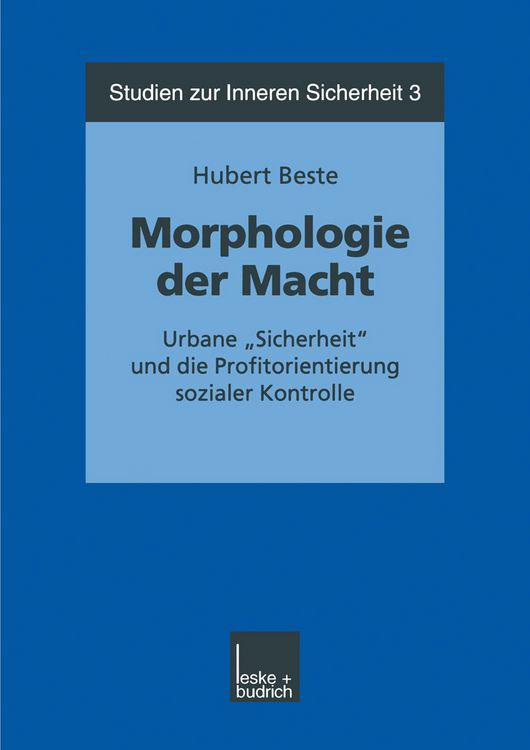 Produktbild: Morphologie der Macht