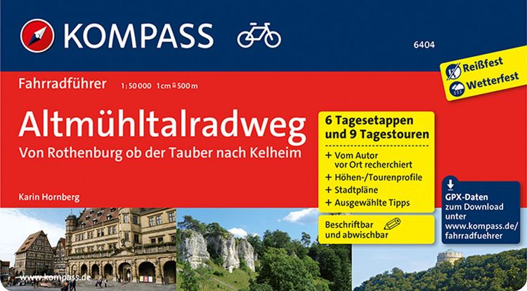 Produktbild: KOMPASS Fahrradführer Altmühltal-Radweg von Rothenburg ob der Tauber nach Kelheim