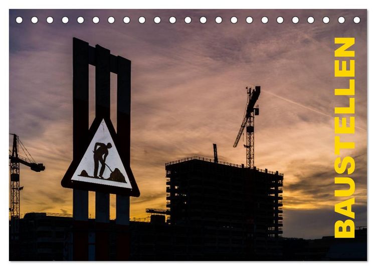 Produktbild: Baustellen (Tischkalender 2026 DIN A5 quer), CALVENDO Monatskalender