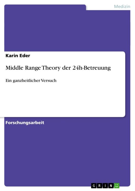 Produktbild: Middle Range Theory der 24h-Betreuung