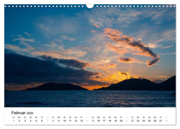 Produktbild: Blick auf die Ligurische K&uuml;ste (Wandkalender 2026 DIN A3 quer), CALVENDO Monatskalender