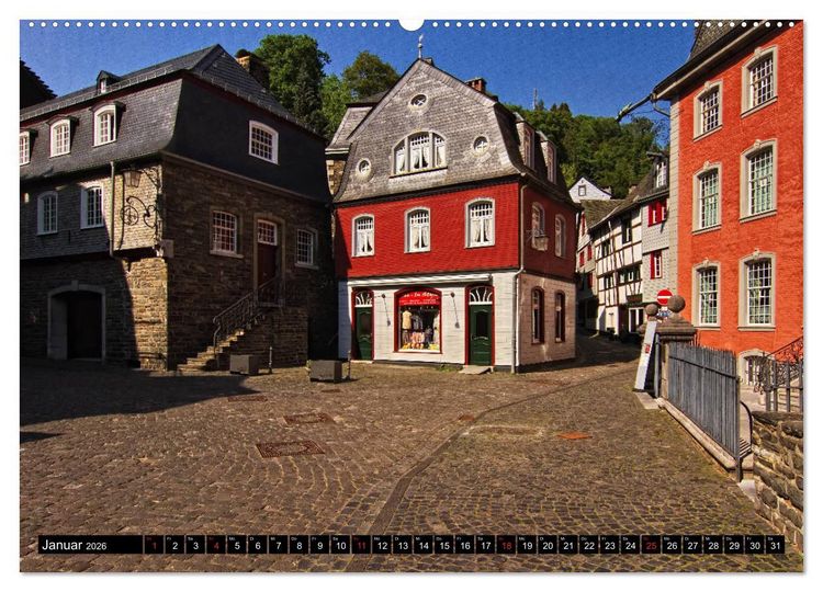 Produktbild: Stadtansichten, Monschau die Altstadt (Wandkalender 2026 DIN A2 quer), CALVENDO Monatskalender