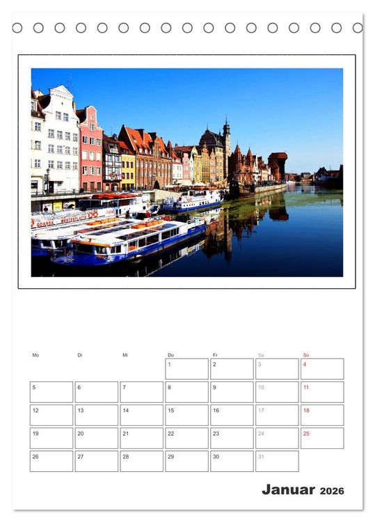 Produktbild: Danzig - Gdansk (Tischkalender 2026 DIN A5 hoch), CALVENDO Monatskalender