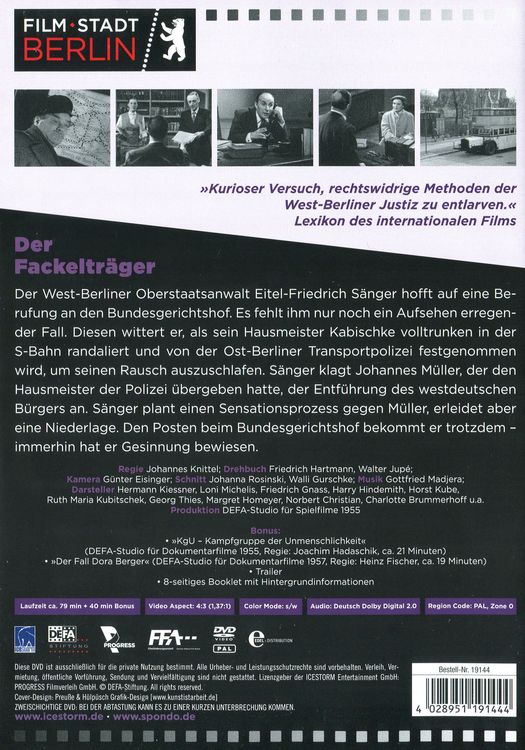 Produktbild: Der Fackeltr&auml;ger - "Film Stadt Berlin 7"