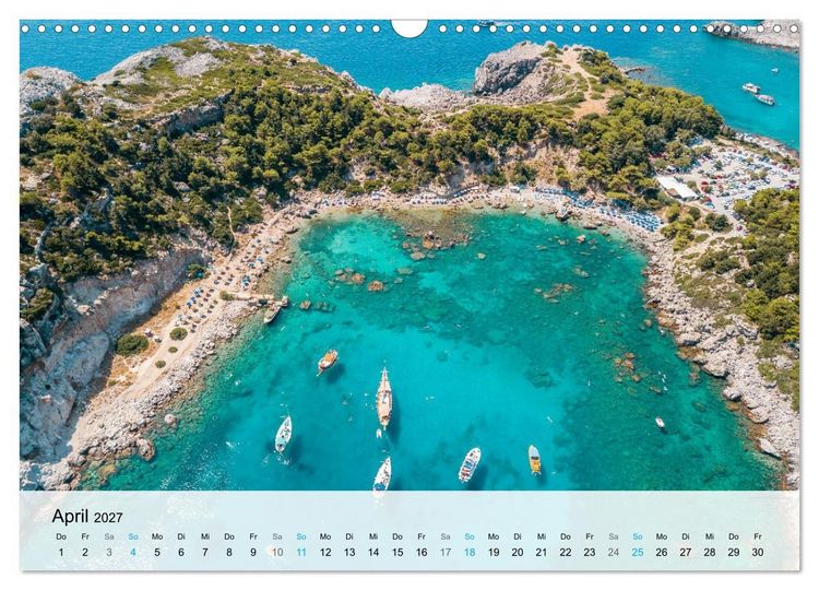 Produktbild: Rhodos - Die Highlights der Insel (Wandkalender 2027 DIN A3 quer), CALVENDO Monatskalender
