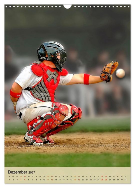 Produktbild: Baseball Power (Wandkalender 2027 DIN A3 hoch), CALVENDO Monatskalender