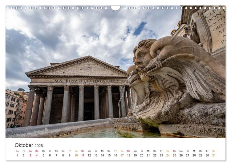 Produktbild: Rom &ndash; Geschichte, Glanz und Gassen (Wandkalender 2026 DIN A3 quer), CALVENDO Monatskalender