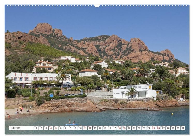 Produktbild: C&ocirc;te d&rsquo;Azur - Sehnsuchtsort am Mittelmeer (Wandkalender 2026 DIN A2 quer), CALVENDO Monatskalender