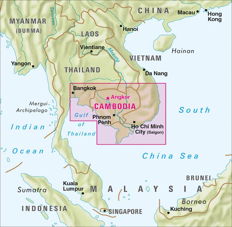 Produktbild: Nelles Map Landkarte Cambodia - Angkor ; Kambodscha - Angkor ; Cambodge - Angkor ; Camboya - Angkor 1:1,5 Mio.