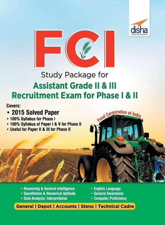 Produktbild: FCI Study Package for Assistant Grade II & III Recruitment Exam for Phase I & II 2nd Edition