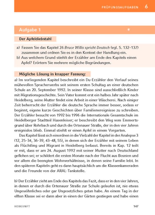 Produktbild: Herkunft - Textanalyse und Interpretation