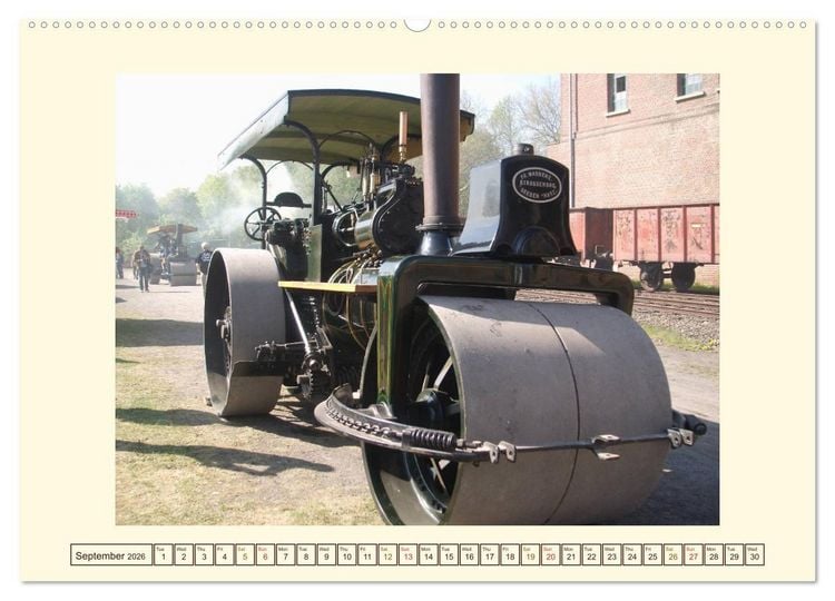 Produktbild: Steam engines (High Quality Premium Wall Calendar 2026 DIN A2 landscape),CALVENDO 12 Month Wall Calendar