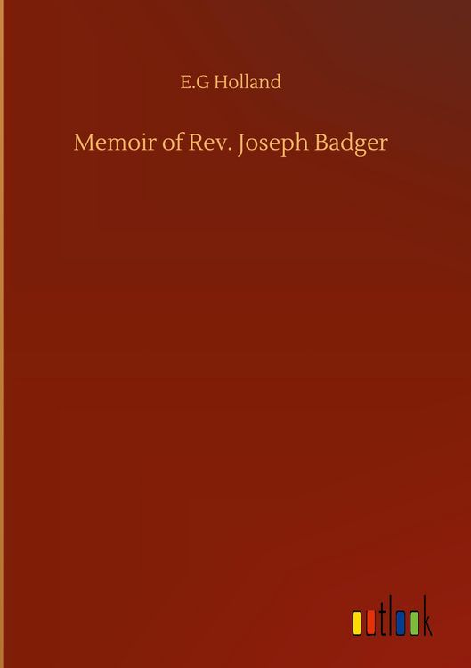 Produktbild: Memoir of Rev. Joseph Badger