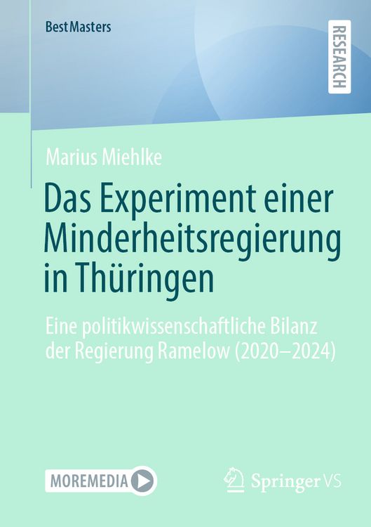 Produktbild: Das Experiment einer Minderheitsregierung in Th&uuml;ringen