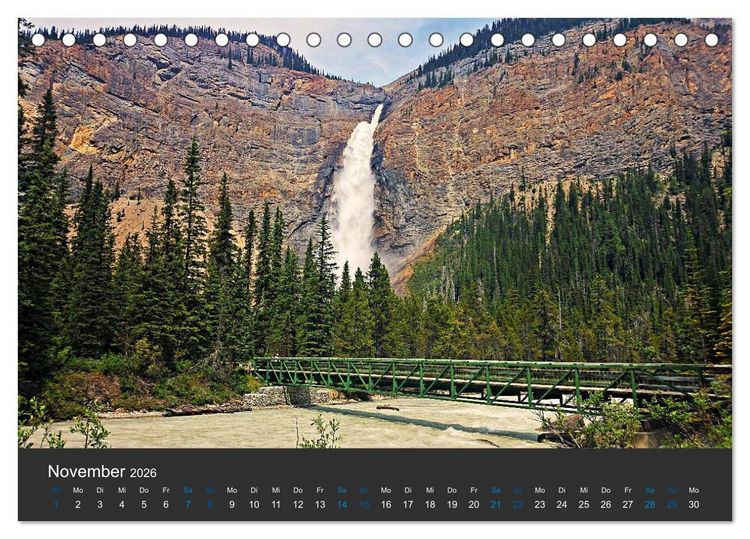 Produktbild: Der weite Westen Kanadas - Banff und Yoho National Park (Tischkalender 2026 DIN A5 quer), CALVENDO Monatskalender