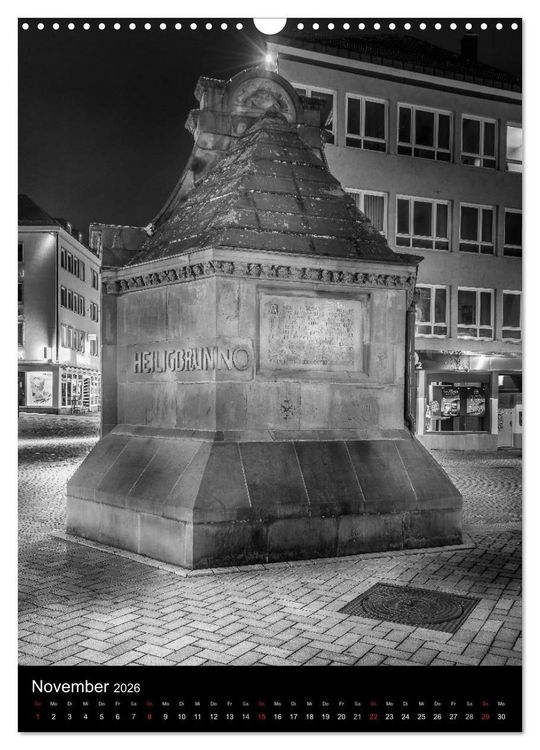 Produktbild: Heilbronn bei Nacht 2 (Wandkalender 2026 DIN A3 hoch), CALVENDO Monatskalender