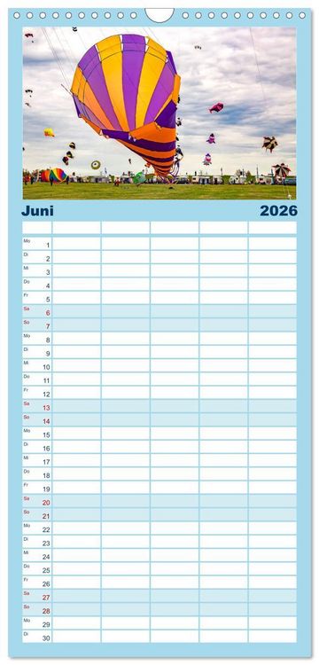 Produktbild: Familienplaner 2026 - Norden-Norddeich. Maritime Orte mit Flair mit 5 Spalten (Wandkalender, 21 x 45 cm) CALVENDO