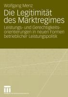 Produktbild: Die Legitimit&auml;t des Marktregimes