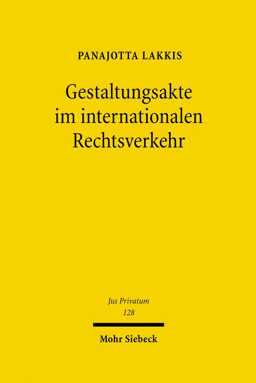 Produktbild: Gestaltungsakte im internationalen Rechtsverkehr