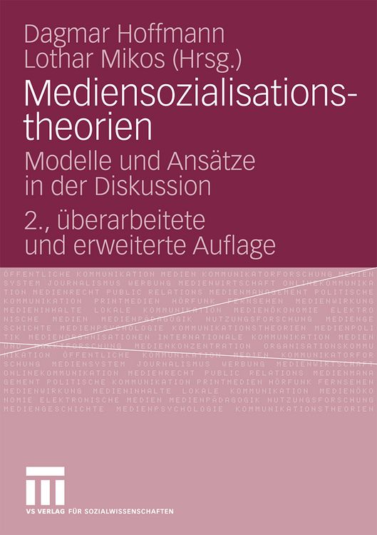 Produktbild: Mediensozialisationstheorien