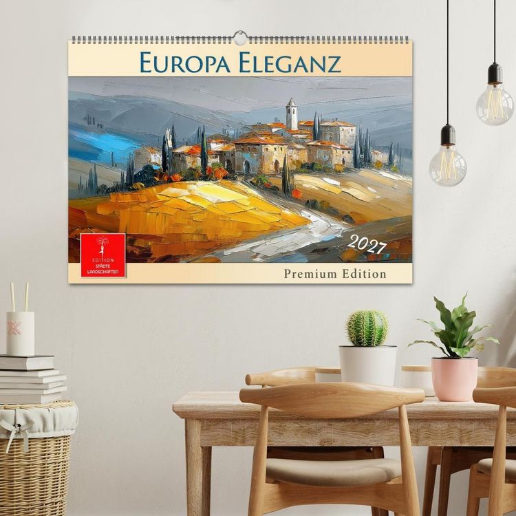 Produktbild: Europa Eleganz - Premium Edition (Wandkalender 2027 DIN A2 quer), CALVENDO Monatskalender
