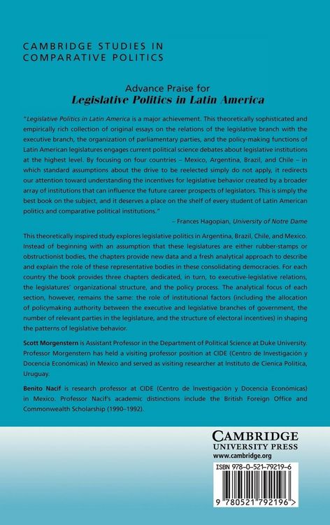 Produktbild: Legislative Politics in Latin America