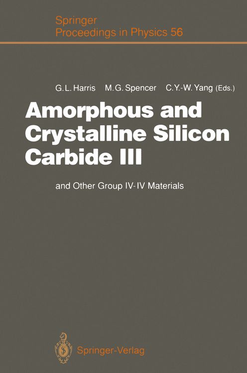 Produktbild: Amorphous and Crystalline Silicon Carbide III